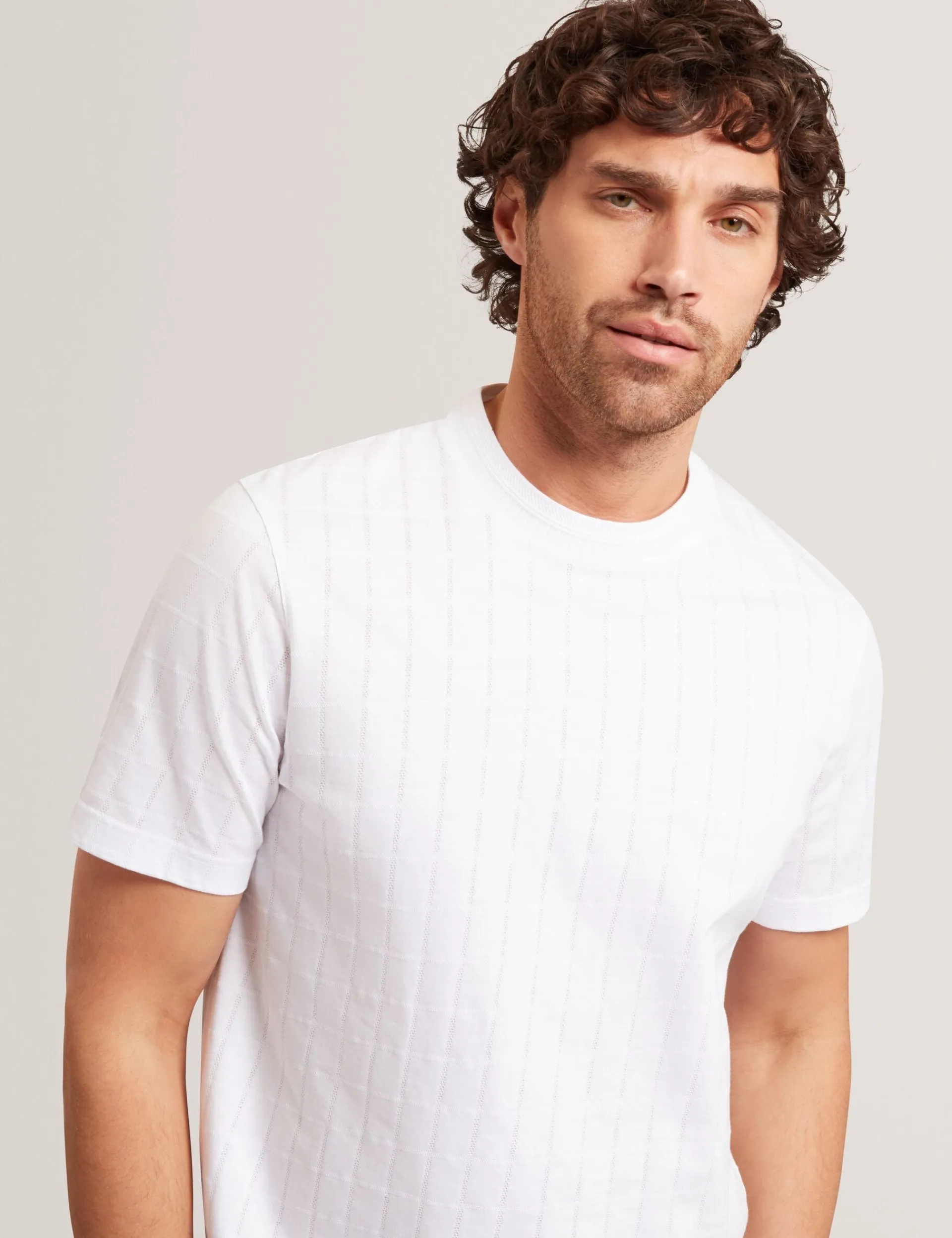 New Lobster Limited Der Weihnachtsladen|Breezy Blues Bearbeiten<Jacquard-T-Shirt aus strukturierter Baumwolle