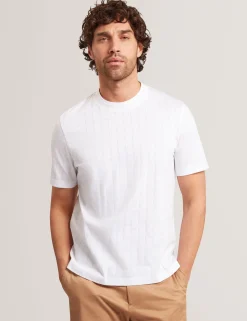 New Lobster Limited Der Weihnachtsladen|Breezy Blues Bearbeiten<Jacquard-T-Shirt aus strukturierter Baumwolle