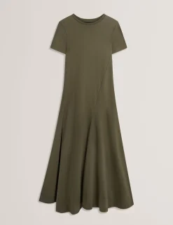 New Lobster Limited Kleider<Jersey-Midikleid mit Einsätzen und kurzen Ärmeln