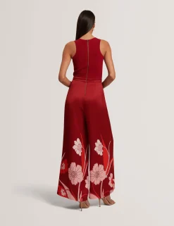 New Lobster Limited Jumpsuits & Playsuits|Neue Frühlingsblumen<Jumpsuit mit Strickoberteil und geblümtem Hosenaufschlag