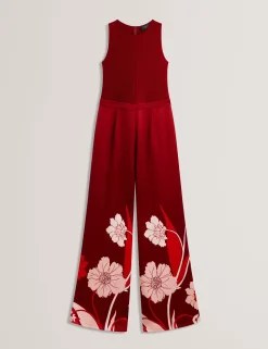 New Lobster Limited Jumpsuits & Playsuits|Neue Frühlingsblumen<Jumpsuit mit Strickoberteil und geblümtem Hosenaufschlag