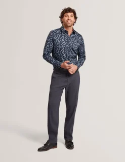 New Lobster Limited Hosen & Chinos<Karierte Leinenmischung Hose in normaler Passform
