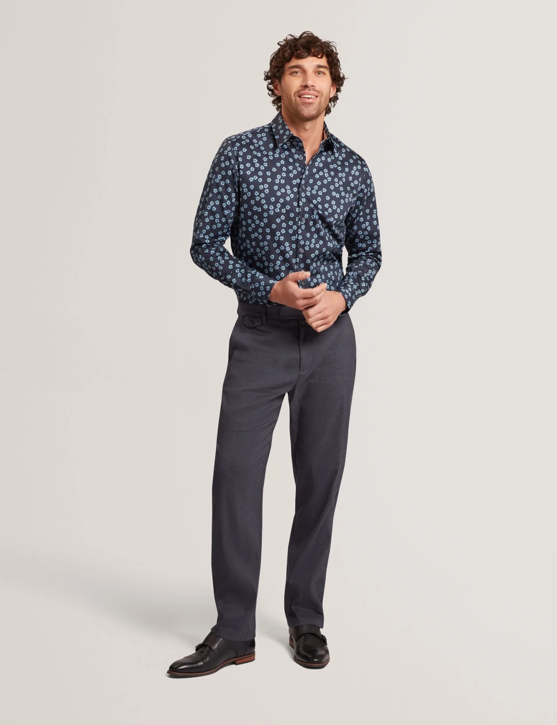 New Lobster Limited Hosen & Chinos<Karierte Leinenmischung Hose in normaler Passform