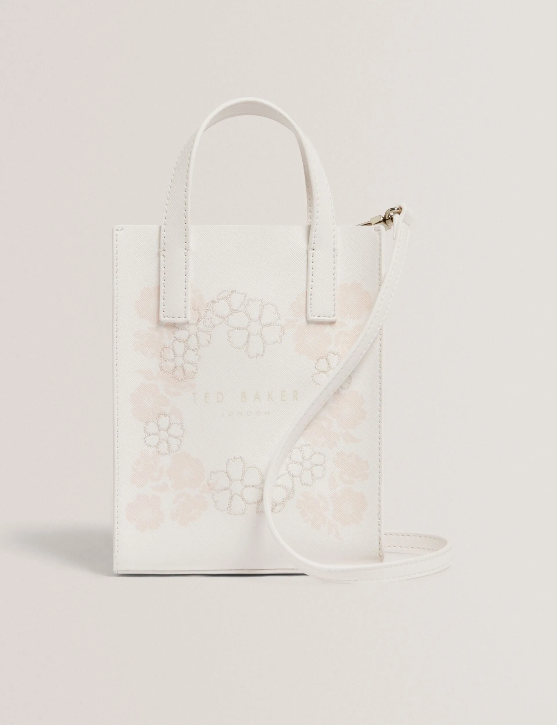 New Lobster Limited Tragetaschen|Icon & Signature Taschen<Kleine Tragetasche mit Blumenstickerei und Icon-Muster