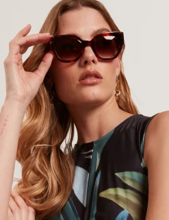 Licensee Mondottica Der Weihnachtsladen|Sonnenbrille<Klobige Cat-Eye-Sonnenbrille aus Acetat