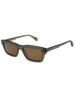Licensee Mondottica Sonnenbrille|Sämtliches Zubehör<Klobige rechteckige Acetat-Sonnenbrille
