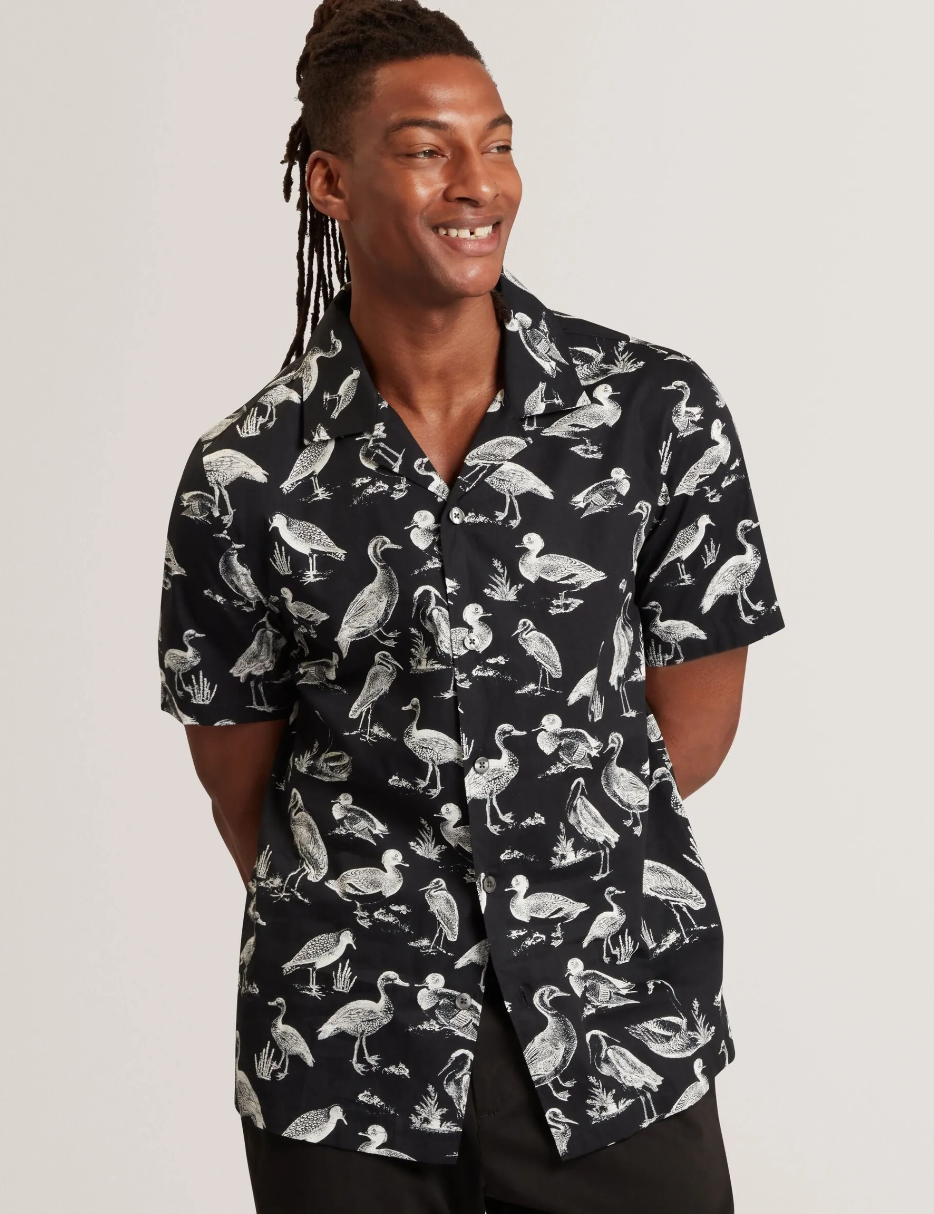 New Lobster Limited Shirts|Der Weihnachtsladen<Kurzarmhemd aus Baumwolle mit Entenmuster