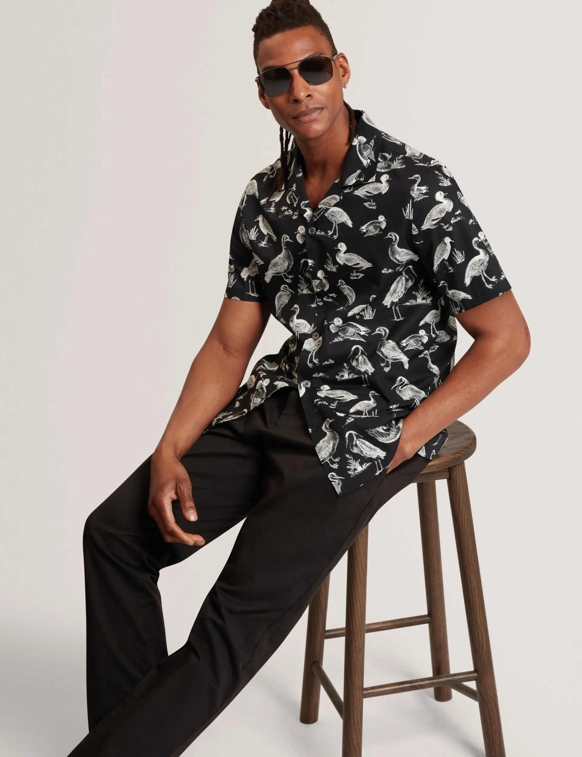 New Lobster Limited Shirts|Der Weihnachtsladen<Kurzarmhemd aus Baumwolle mit Entenmuster