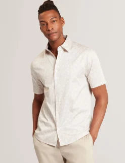 New Lobster Limited Shirts|Der Weihnachtsladen<Kurzarmhemd aus Baumwolle mit Mini-Blumenmuster