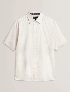 New Lobster Limited Shirts|Der Weihnachtsladen<Kurzarmhemd aus Baumwolle mit Mini-Blumenmuster