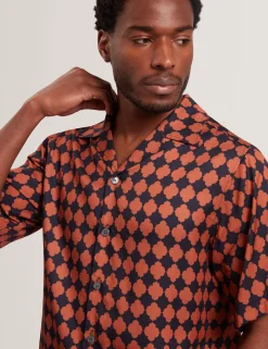 New Lobster Limited Shirts|Der Weihnachtsladen<Kurzarmhemd mit Fliesenbordürenmuster
