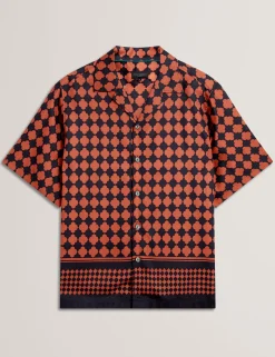 New Lobster Limited Shirts|Der Weihnachtsladen<Kurzarmhemd mit Fliesenbordürenmuster