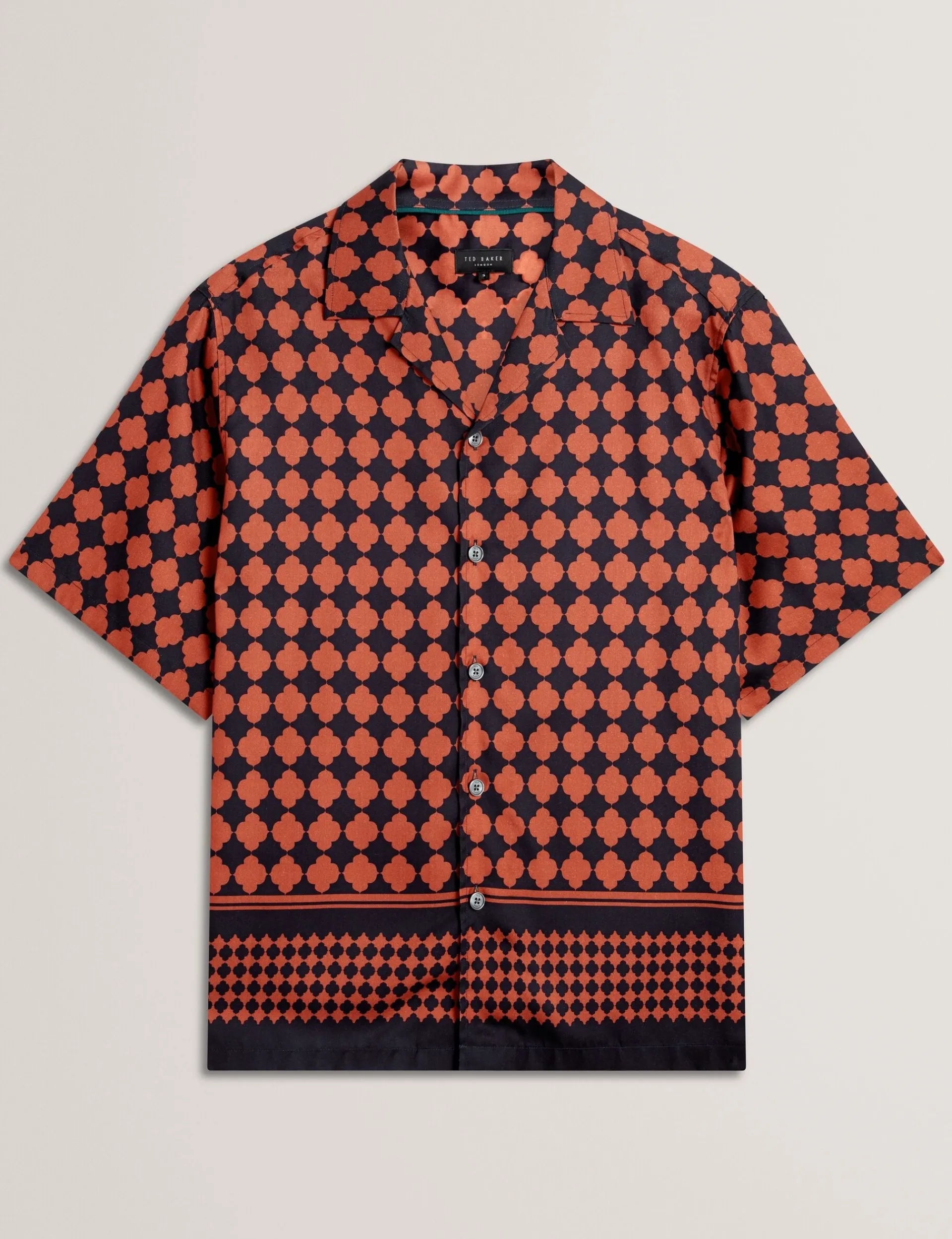 New Lobster Limited Shirts|Der Weihnachtsladen<Kurzarmhemd mit Fliesenbordürenmuster