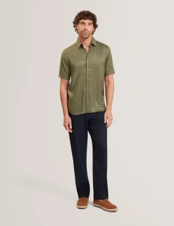 New Lobster Limited Shirts|Der Weihnachtsladen<Kurzarmhemd mit geometrischem Fliesenmuster