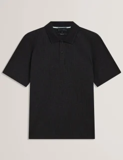 New Lobster Limited Der Weihnachtsladen|Oberteile & T-Shirts<Kurzarm-Polohemd aus Baumwollmischgewebe mit Rippstrick