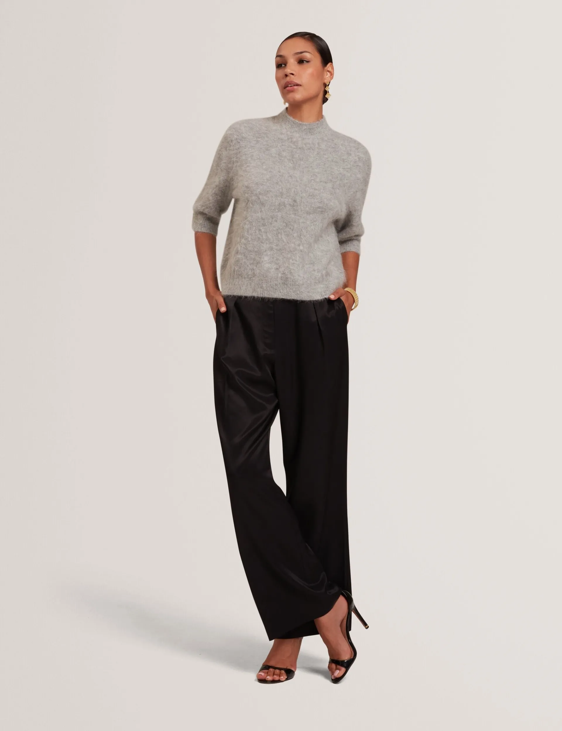 Damen New Lobster Limited Oberteile & Blusen|Luxusgeschenke Für Damen<Kurzarmpullover aus Alpaka-Strick