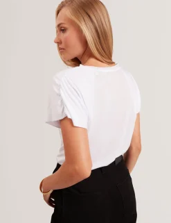 New Lobster Limited Oberteile & Blusen|Der Weihnachtsladen<Kurzarm-T-Shirt mit gerafften Schultern