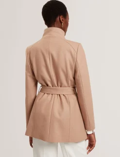 Damen New Lobster Limited Luxusgeschenke Für Damen|Mäntel Und Jacken<Kurzer Wollmantel mit Gürtel