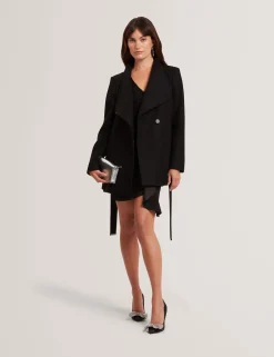 Damen New Lobster Limited Luxusgeschenke Für Damen|Mäntel Und Jacken<Kurzer Wollmantel mit Gürtel