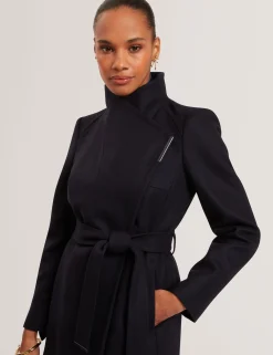 New Lobster Limited Mäntel Und Jacken|Arbeitskleidung<Kurzer Wollmantel mit Gürtel