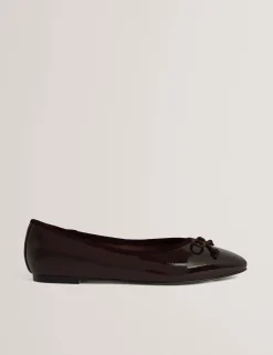 New Lobster Limited Intelligente Schuhe|Golden Hour<Lackleder-Ballerinas mit Schleife