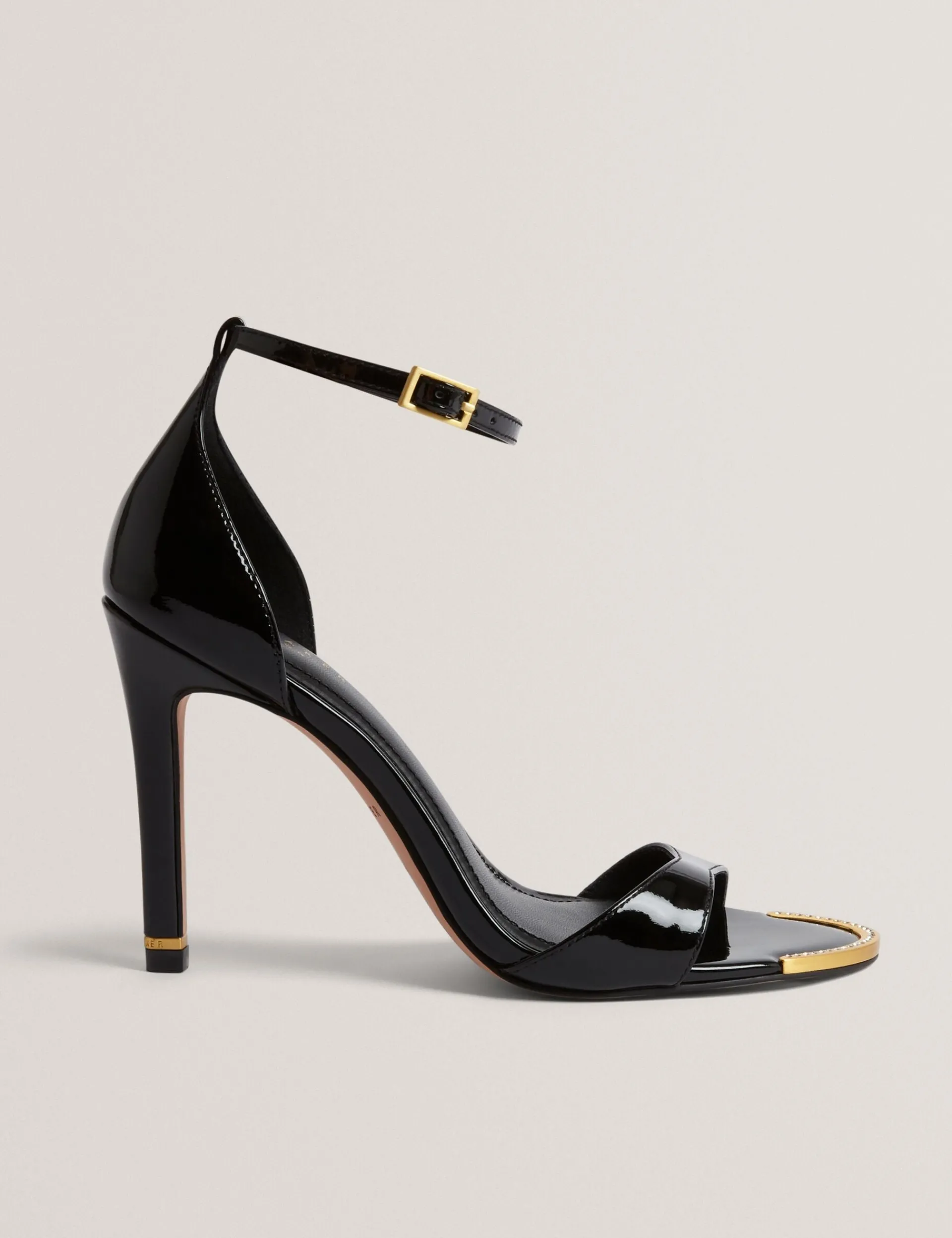 Damen New Lobster Limited Luxusgeschenke Für Damen|Golden Hour<Lackleder-Sandalen mit Stilettoabsatz