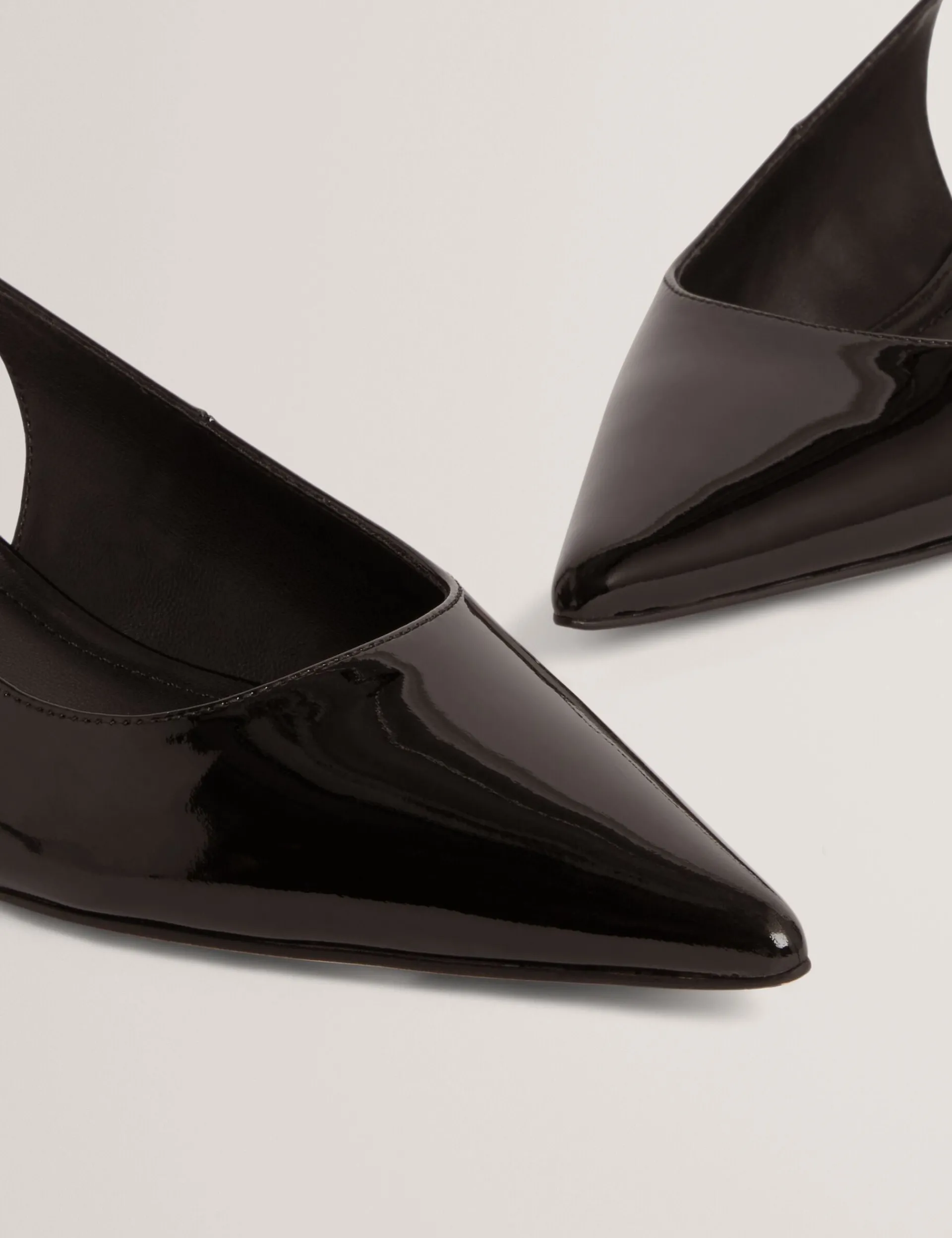 New Lobster Limited Absätze|Golden Hour<Lackleder-Slingback-Kitten-Heel-Schuhe