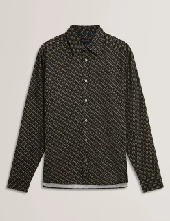 New Lobster Limited Shirts|Festliche Kleidung<Langarmhemd aus Baumwolle mit Dash-Print