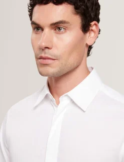 New Lobster Limited Shirts|Festliche Kleidung<Langarmhemd aus Baumwolle mit verdeckter Knopfleiste