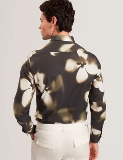 Herren New Lobster Limited Luxusgeschenke Für Herren|Shirts<Langarmhemd mit fotografischem Blumenmuster