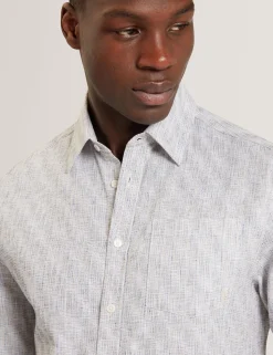 New Lobster Limited Shirts<Langarmhemd mit lässiger Grindle-Textur