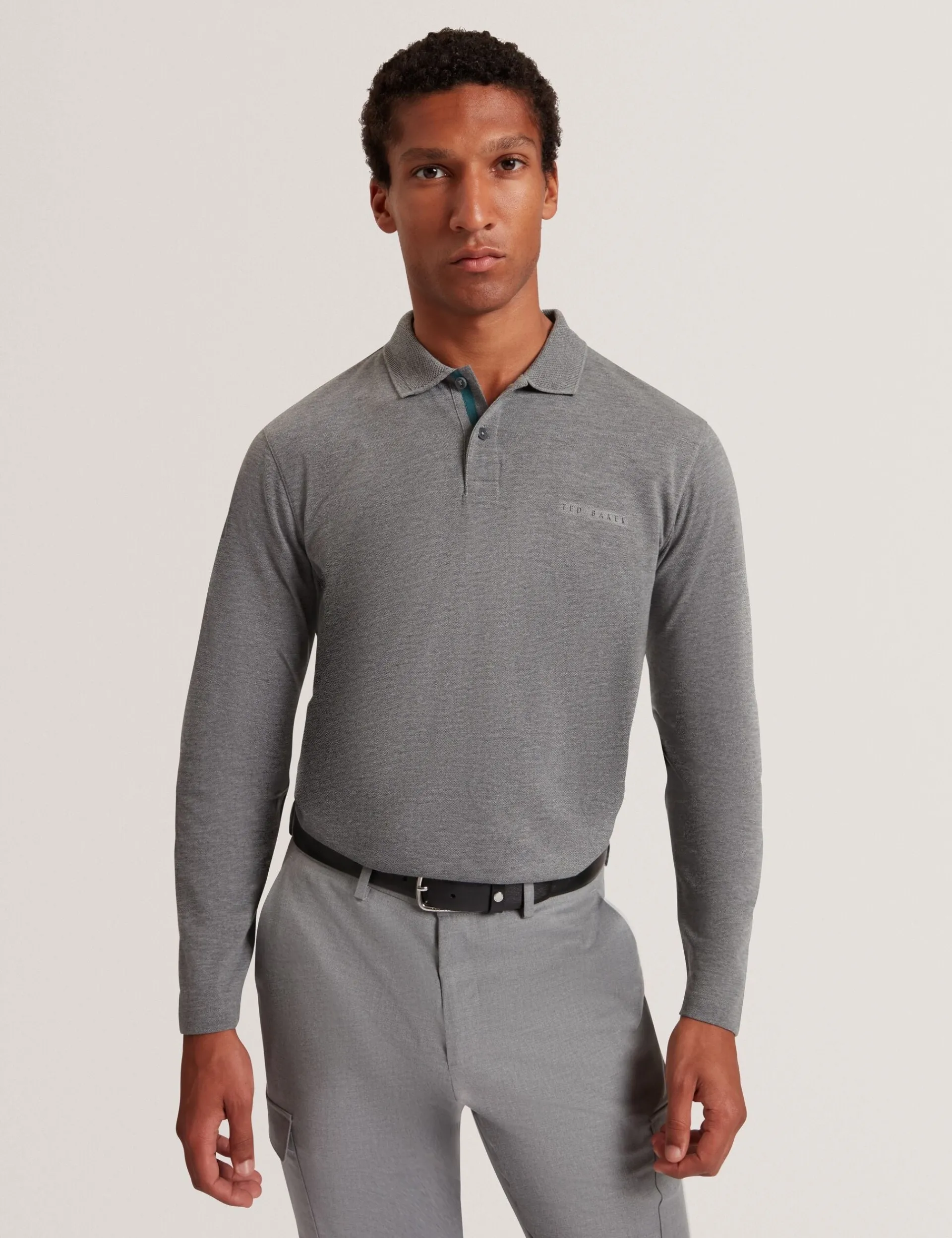 New Lobster Limited Oberteile & T-Shirts|Im Trend: Gestrickte Tops<Langarm-Polohemd mit Wabenmuster-Einfassung aus Piqué