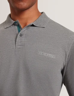 New Lobster Limited Oberteile & T-Shirts|Im Trend: Gestrickte Tops<Langarm-Polohemd mit Wabenmuster-Einfassung aus Piqué