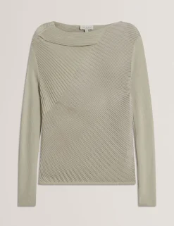 New Lobster Limited Oberteile & Blusen|Pullover & Strickjacken<Langarm-Strickoberteil mit transparenten Details