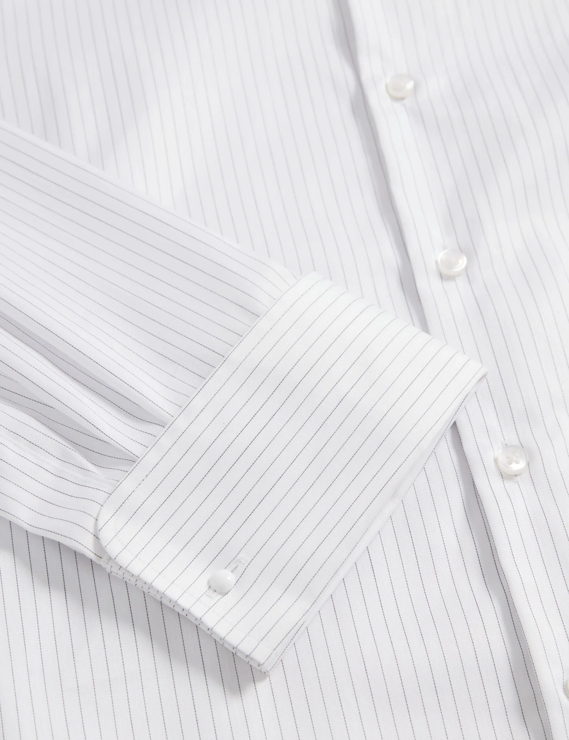 New Lobster Limited Shirts|Arbeitskleidung<Langärmeliges Hemd aus feiner Nadelstreifen-Baumwolle