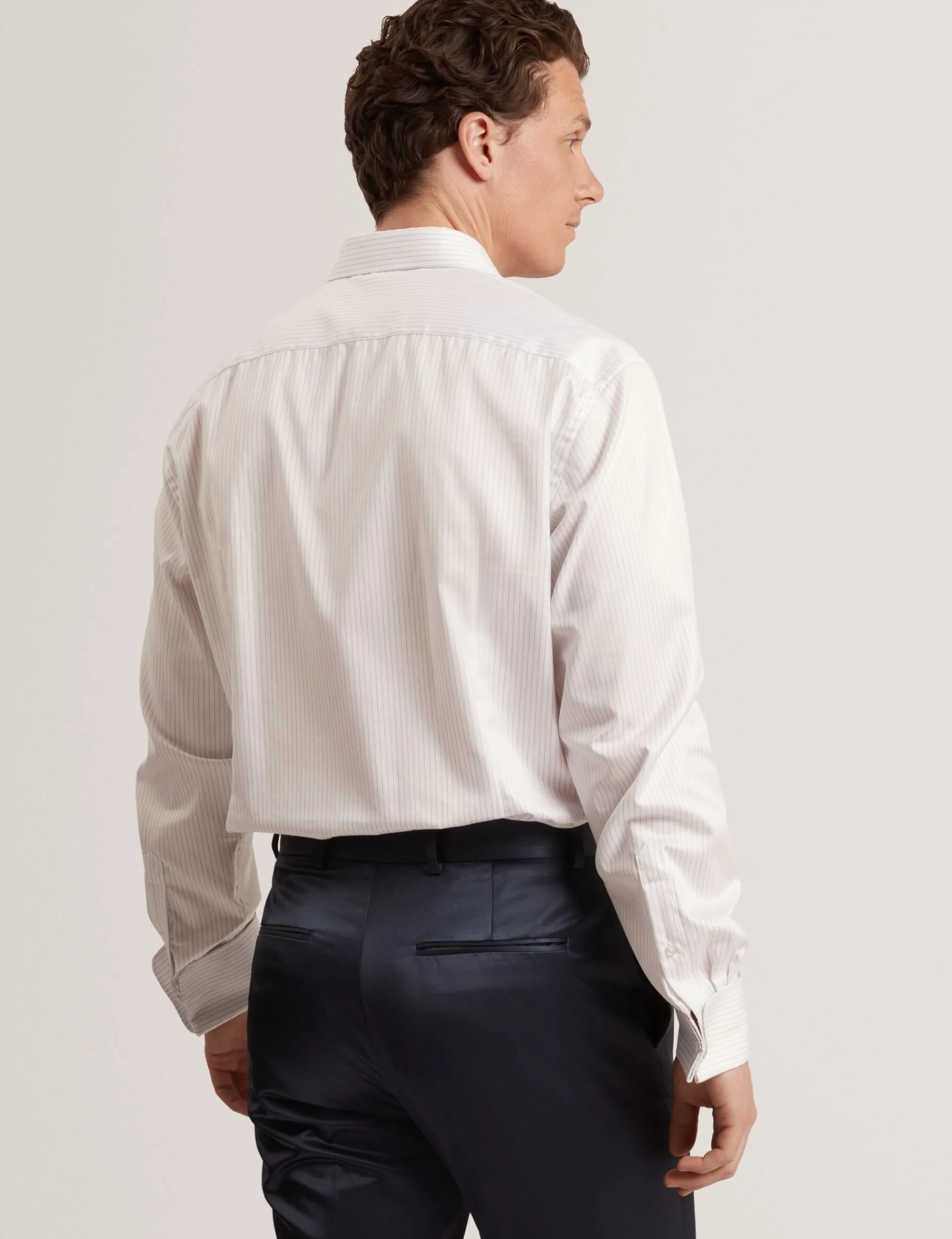 New Lobster Limited Shirts|Arbeitskleidung<Langärmeliges Hemd aus feiner Nadelstreifen-Baumwolle