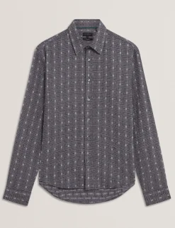 New Lobster Limited Shirts|Festliche Kleidung<Langärmliges Hemd mit Jacquard-Karomuster