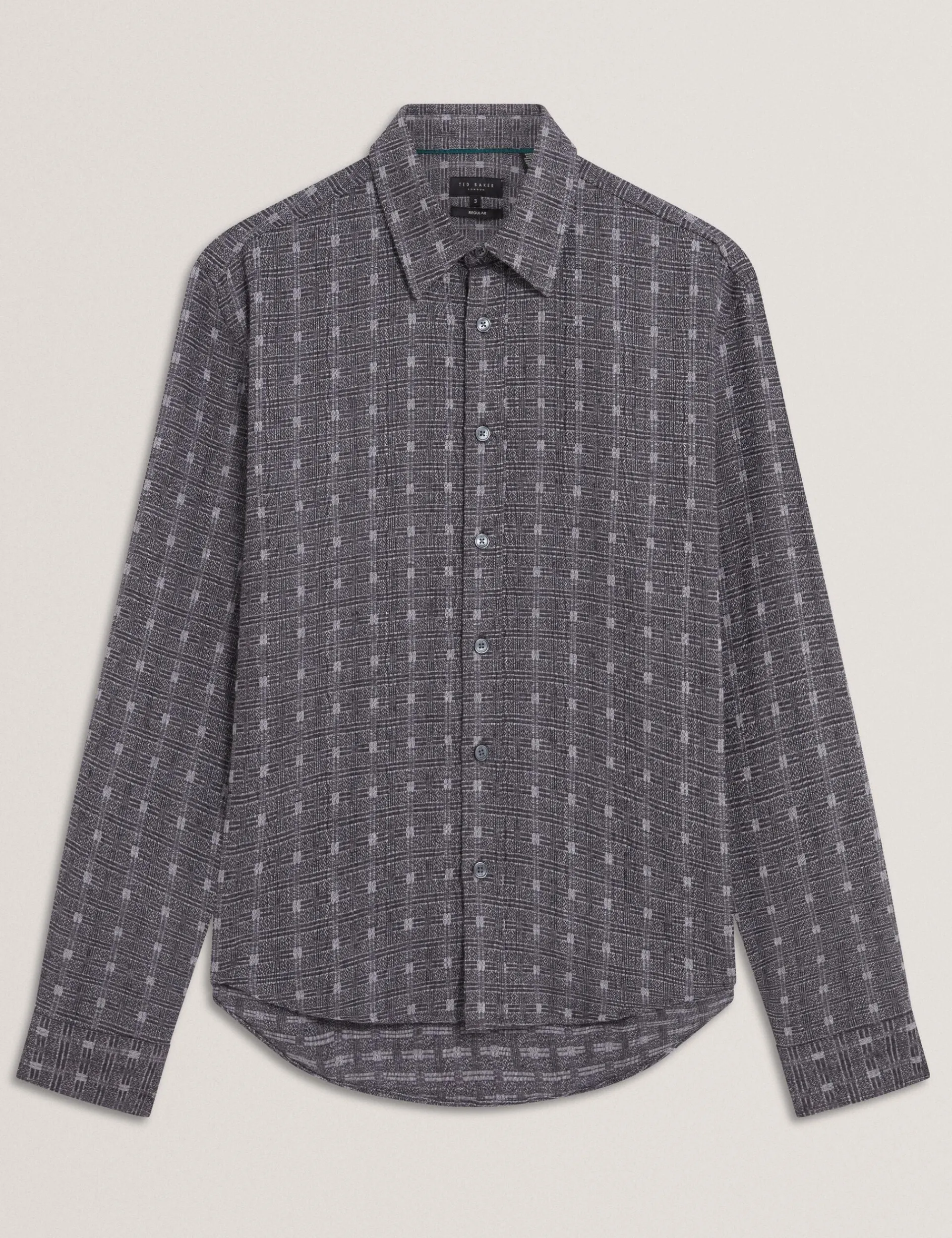 New Lobster Limited Shirts|Festliche Kleidung<Langärmliges Hemd mit Jacquard-Karomuster