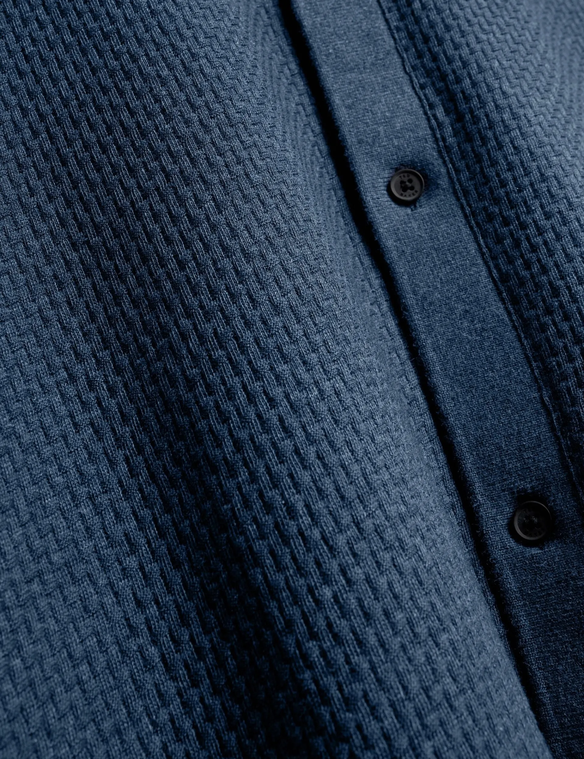 New Lobster Limited Breezy Blues Bearbeiten|Oberteile & T-Shirts<Langärmliges, strukturiertes Poloshirt mit Knopfleiste