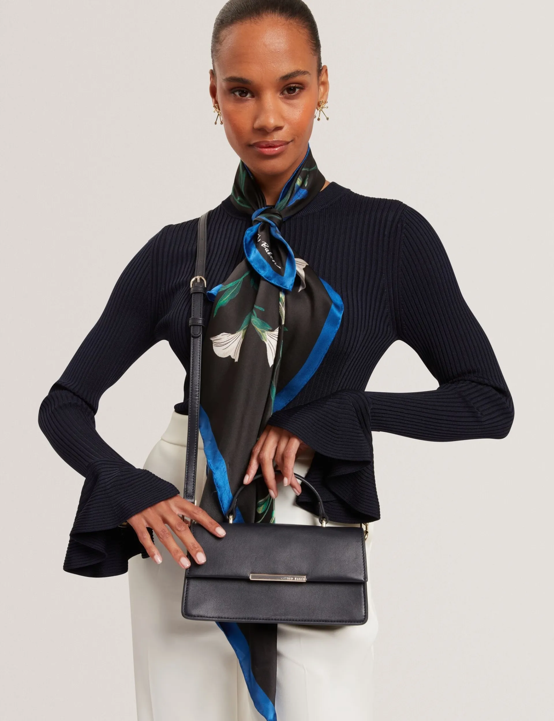 Damen New Lobster Limited Umhängetaschen|Luxusgeschenke Für Damen<Lederhandtasche mit länglichem Henkel und Bar-Detail