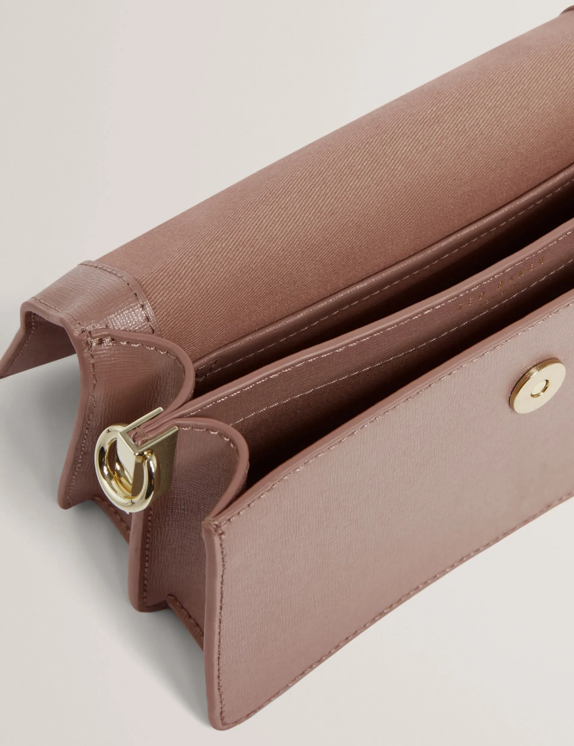 New Lobster Limited Umhängetaschen|Die Hochzeitsredaktion<Leder-Umhängetasche mit breitem Riemen und Stegdetail