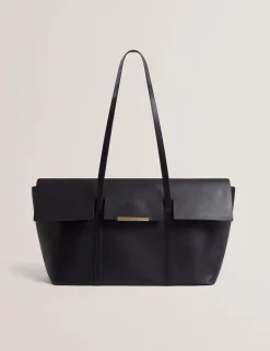 New Lobster Limited Schultertaschen|Arbeitskleidung<Längliche Shopper-Tasche aus Leder mit Überschlag