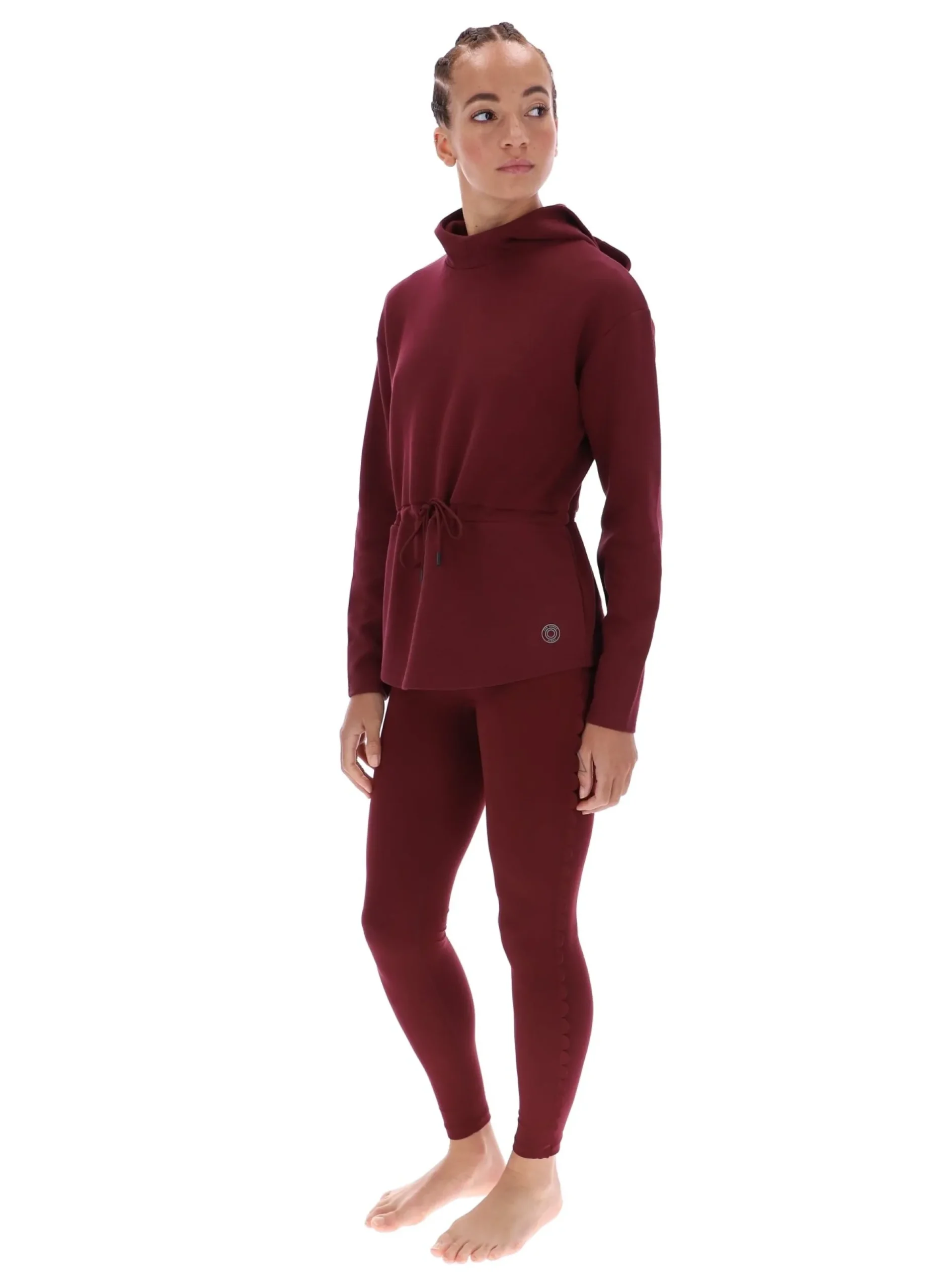Licensee Batra Group Sportbekleidung<Longline-Sport-Hoodie mit Kordelzug in der Taille