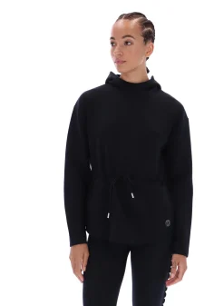 Licensee Batra Group Sportbekleidung<Longline-Sport-Hoodie mit Kordelzug in der Taille