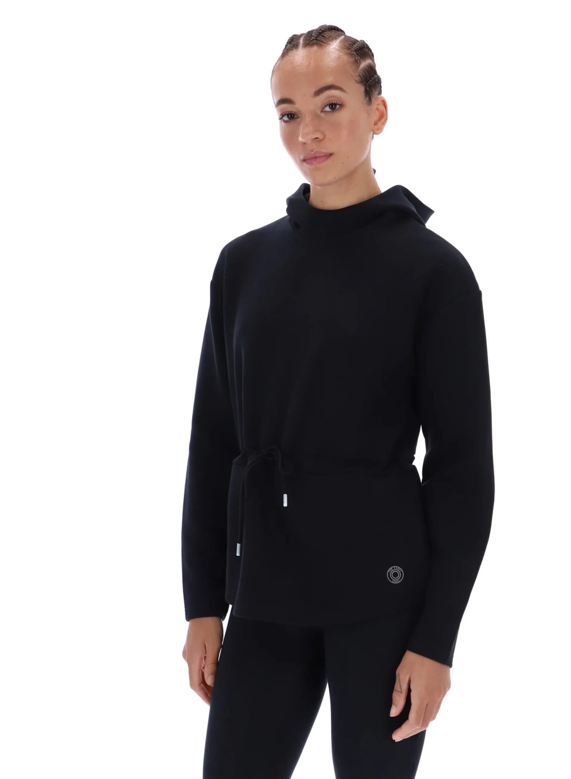 Licensee Batra Group Sportbekleidung<Longline-Sport-Hoodie mit Kordelzug in der Taille