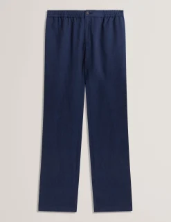 New Lobster Limited Breezy Blues Bearbeiten|Hosen & Chinos<Lässige Hose aus Leinenmischgewebe mit Gummizug