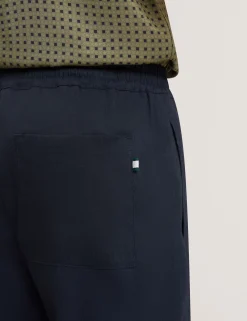 New Lobster Limited Breezy Blues Bearbeiten|Hosen & Chinos<Lässige Hose aus Leinenmischgewebe mit Gummizug