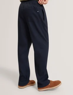 New Lobster Limited Breezy Blues Bearbeiten|Hosen & Chinos<Lässige Hose aus Leinenmischgewebe mit Gummizug