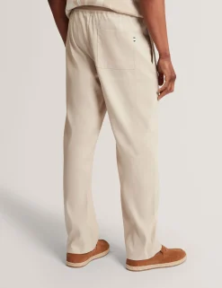 New Lobster Limited Breezy Blues Bearbeiten|Hosen & Chinos<Lässige Hose aus Leinenmischgewebe mit Gummizug