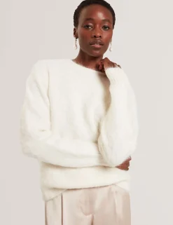 Damen New Lobster Limited Oberteile & Blusen|Luxusgeschenke Für Damen<Lässiger Pullover aus gebürsteter Alpakawolle
